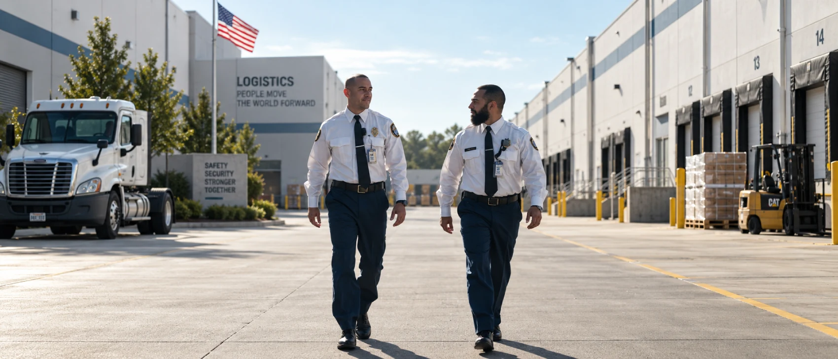 Security guard service audit at a U.S. commercial or industrial site.